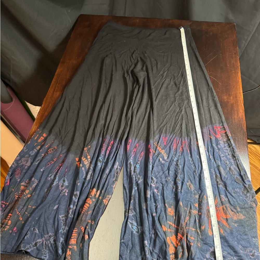 Stylish Black and Blue Flare Pants